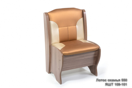 Скамья малая 550 Ясень шимо темный Лотос от магазина Мебельвозов в Нижнем Новгороде