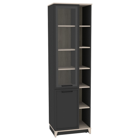 Aurelio 1 (гостиная) Шкаф МЦН (модуль 151), Антрацит-Блеквуд Сатиновый от компании Мебельвозов в Нижнем Новгороде