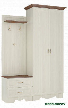 Шкаф двухдверный в прихожую Латте 22 от компании Мебельвозов в Нижнем Новгороде