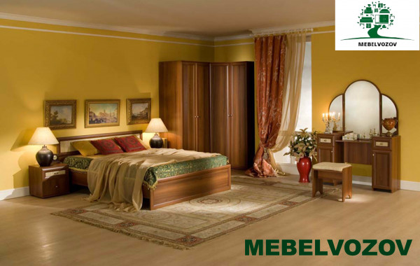 Туалетный столик с зеркалом  Милана 1(Орех)