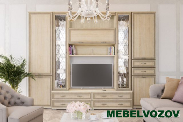 Полка навесная ЛН-3 Ливорно (дуб сонома) фото от Мебельвозов в Нижнем Новгороде