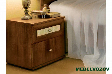 Тумба прикроватная 1 Милана (Орех) от магазина Мебельвозов в Нижнем Новгороде