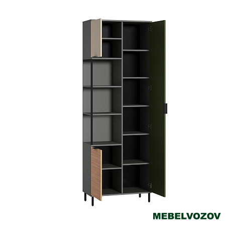 Марвэл Шкаф комбинированный 13.22 (Темно - серый U2601) детальное изображение от магазина mebelvozov.ru в Нижнем Новгороде