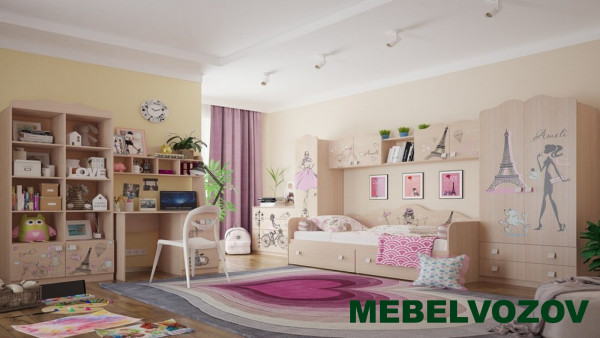 Стеллаж в детскую Амели от Mebelvozov в Нижнем Новгороде