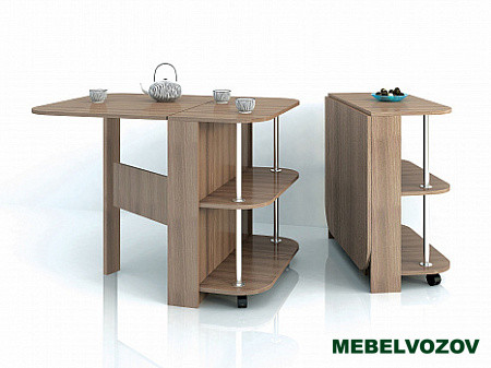 Стол книжка с полками ясень шимо от магазина Мебельвозов в Нижнем Новгороде