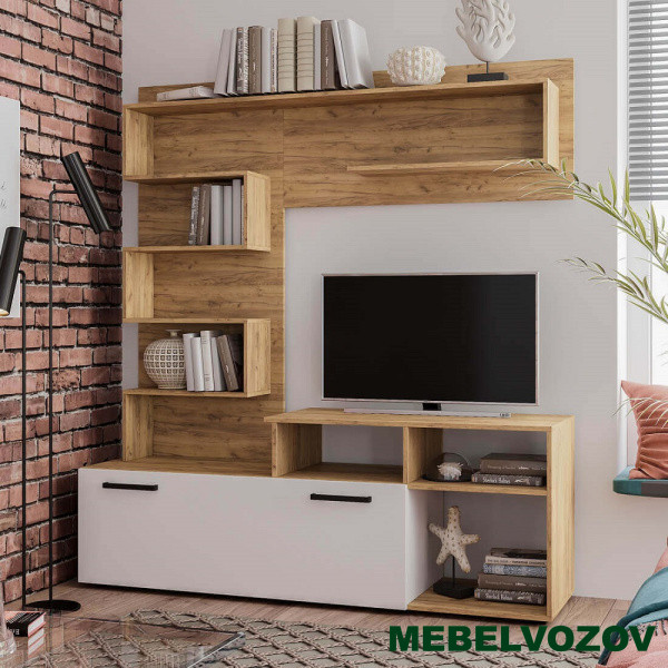 Стенка в гостиную "Евро" - фото от интернет магазина Mebelvozov в Нижнем Новгороде Стенка в гостиную "Евро" от интернет магазина Mebelvozov в Нижнем Новгороде