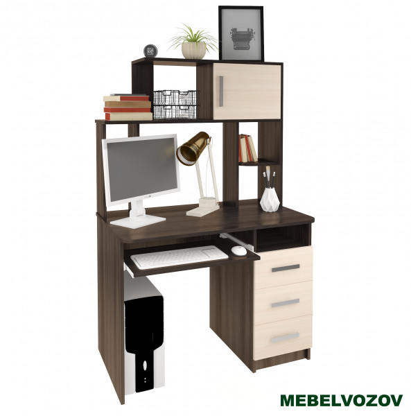 Стол компьютерный Интел-12(Бодега темная/бодега светлая) - фото от магазина Мебельвозов в Нижнем Новгороде Стол компьютерный Интел-12(Бодега темная/бодега светлая) от магазина Мебельвозов в Нижнем Новгороде