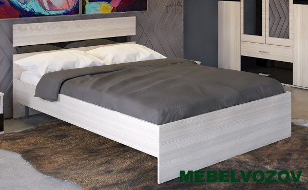 Кровать двуспальная Сити 73 с ортопедическим основанием фото от Мебельвозов в Нижнем Новгороде