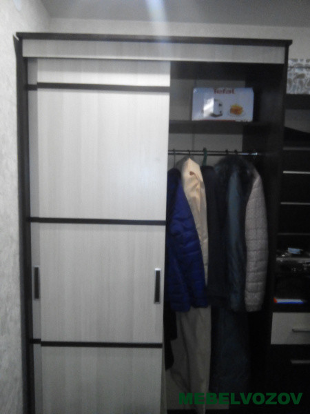 Узкий шкаф купе в прихожую 1,14м "Сакура"  - фото от компании Мебельвозов в Нижнем Новгороде Узкий шкаф купе в прихожую 1,14м "Сакура"  от компании Мебельвозов в Нижнем Новгороде