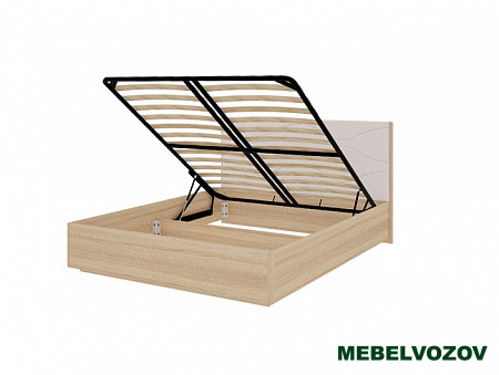 Кровать с подъемным механизмом 1.4 Люкс Зара (Дуб сонома/Белый)		 от магазина Мебельвозов в Нижнем Новгороде