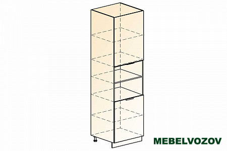 Стоун шкаф-пенал L600 H2141 2 дв.гл. 23.51 фото от Мебельвозов в Нижнем Новгороде