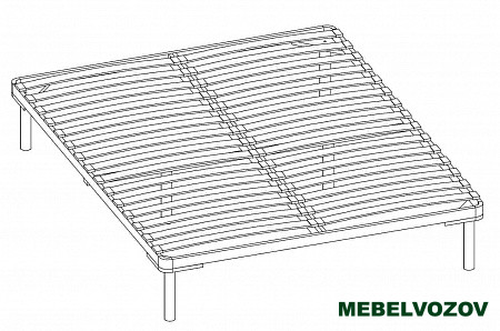 Ортопедическое основание "Афродита" 120*200 см, ножка 270 мм (разборное)- от компании Мебельвозов в Нижнем Новгороде