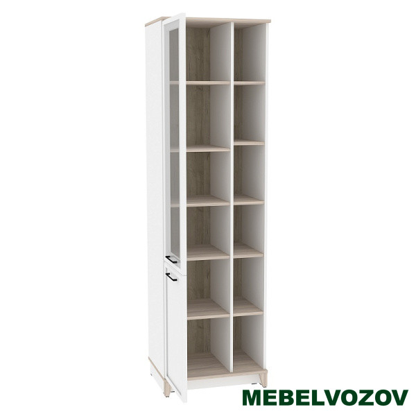 Aurelio 1 (гостиная) Шкаф МЦН (модуль 150), Белый-Блеквуд Сатиновый от Mebelvozov в Нижнем Новгороде