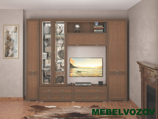 Тумба для ТВ-техники ЛТ-2 Ливорно (орех донской) от интернет магазина Mebelvozov в Нижнем Новгороде