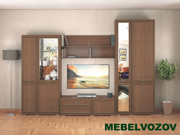 Тумба для ТВ-техники ЛТ-1 Ливорно (орех донской) от интернет магазина Mebelvozov в Нижнем Новгороде