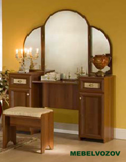 Туалетный столик с зеркалом  Милана 1(Орех)