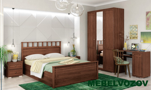 Модульная спальня Ричард (орех донской). Комплект 2 от магазина Мебельвозов в Нижнем Новгороде
