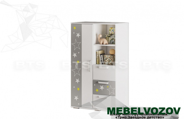 Шкаф многофункциональный ШК-10 Трио Звездное детство детальное изображение от магазина mebelvozov.ru в Нижнем Новгороде