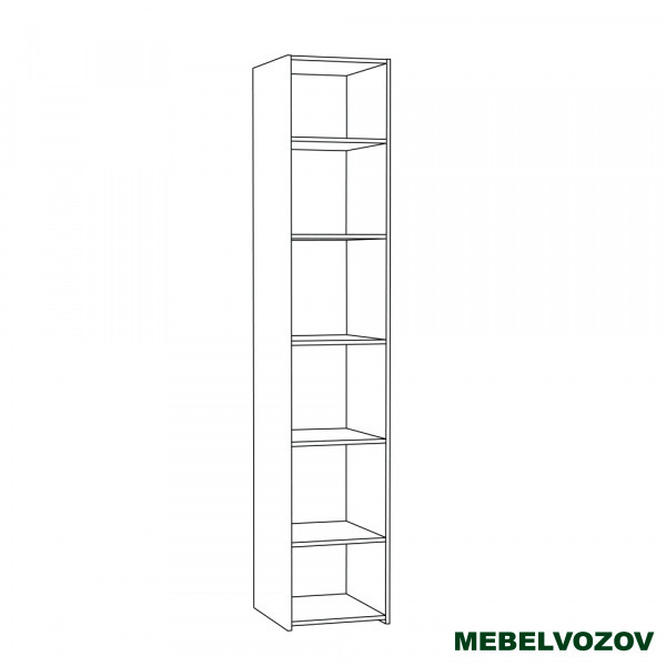 Амели Шкаф комбинированный 08.49 пенал от компании Мебельвозов в Нижнем Новгороде