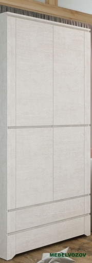 Шкаф 2-х створчатый для одежды Твист 01 детальное изображение от магазина mebelvozov.ru в Нижнем Новгороде