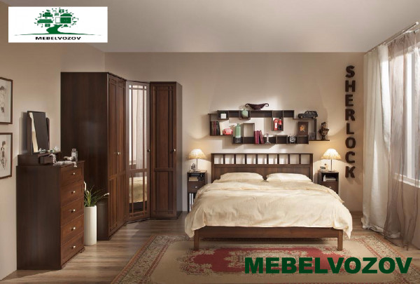 Модульная спальня SHERLOCK (Шерлок). Компоновка 2 от магазина Мебельвозов в Нижнем Новгороде