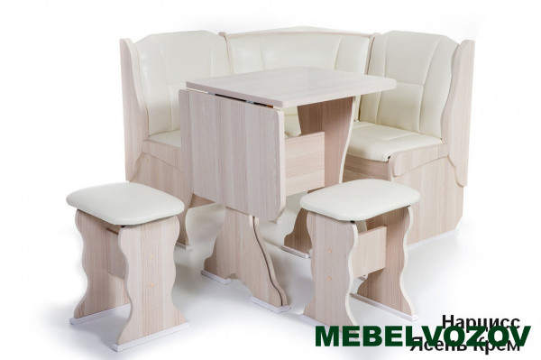 Кухонный уголок Нарцисс Ясень/Крем от магазина Мебельвозов в Нижнем Новгороде