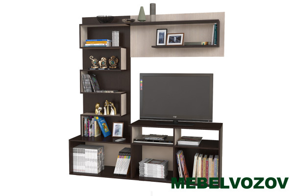 Стенка в гостиную "Евро" - фото от интернет магазина Mebelvozov в Нижнем Новгороде Стенка в гостиную "Евро" от интернет магазина Mebelvozov в Нижнем Новгороде