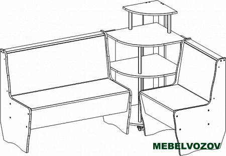 Кухонный уголок Трапези Тэссера (Венге магия) от магазина Мебельвозов в Нижнем Новгороде