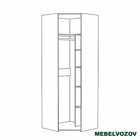 Амели Шкаф для одежды 13.131 угловой от компании Мебельвозов в Нижнем Новгороде