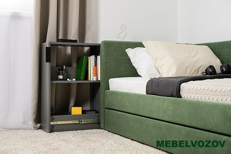 Марвэл Тумба выкатная 16.159 (Темно - серый U2601) детальное изображение от магазина mebelvozov.ru в Нижнем Новгороде