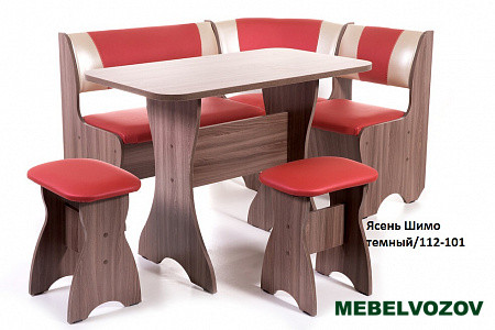 Кухонный уголок "Тюльпан" Венге/109-101 от магазина Мебельвозов в Нижнем Новгороде