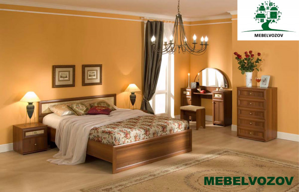 Модульная спальня Милана Комплектация 4 (Орех) от магазина Мебельвозов в Нижнем Новгороде