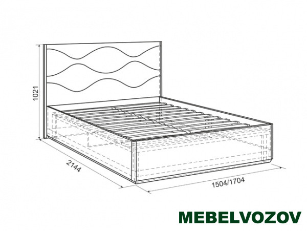 фото Кровать с подъемным механизмом 1.6 Люкс Зара (Дуб сонома/Белый)		 от магазина Мебельвозов в Нижнем Новгороде Кровать с подъемным механизмом 1.6 Люкс Зара (Дуб сонома/Белый)		 от магазина Мебельвозов в Нижнем Новгороде