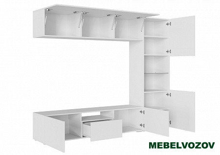 СТЕНФОРД НМ Стенка МДФ (Белый/Белый матовый) от интернет магазина Mebelvozov в Нижнем Новгороде