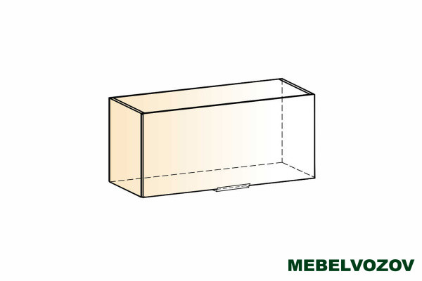 Стоун шкаф навесной L800 H360 1 дв.гл. фото от Мебельвозов в Нижнем Новгороде