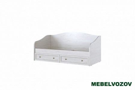 "Александрия" КР-106 Кровать 0,9 м с настилом ЛДСП и мягким щитом ЩМ-106 детальное изображение от магазина mebelvozov.ru в Нижнем Новгороде