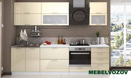 Кухонный гарнитур Ксения 2700 (ваниль) H=720 от магазина Мебельвозов в Нижнем Новгороде