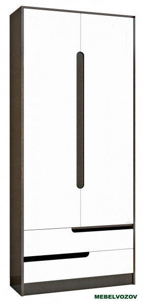 фото Шкаф 2-х створчатый Гавана (Венге/Белый акрил) от магазина Мебельвозов в Нижнем Новгороде Шкаф 2-х створчатый Гавана (Венге/Белый акрил) от магазина Мебельвозов в Нижнем Новгороде