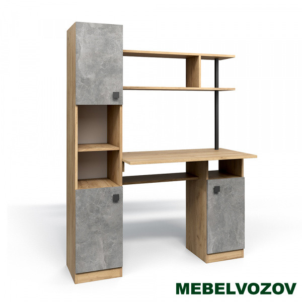 Стол компьютерный СК-7 (ателье светлое/дуб золотой крафт) от магазина Мебельвозов в Нижнем Новгороде