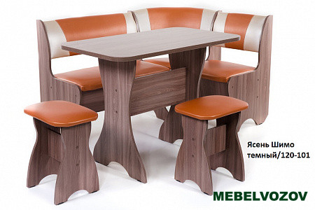 Кухонный уголок "Тюльпан" Венге/109-101 от магазина Мебельвозов в Нижнем Новгороде