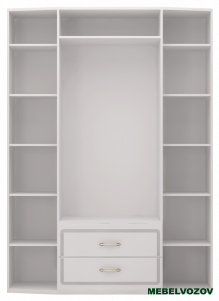 02 "Виктория" Шкаф для одежды 4-х дверный с ящиками (без зеркал) Детская комнат детальное изображение от магазина mebelvozov.ru в Нижнем Новгороде