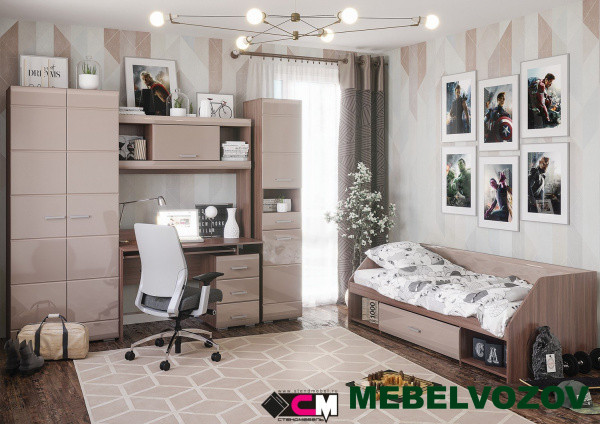 Модульная мебель для детской Симба. Комплект 1 детальное изображение от магазина mebelvozov.ru в Нижнем Новгороде