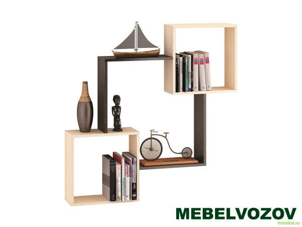 Полка навесная ПН-2 (Венге/Дуб Молочный) фото от Мебельвозов в Нижнем Новгороде