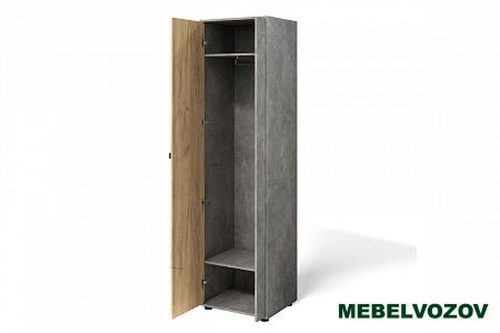 Шкаф распашной "Мини-Лайт" МЛ-2 (ателье светлое/дуб золотой крафт) от компании Мебельвозов в Нижнем Новгороде