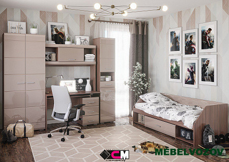 Модульная мебель для детской Симба. Комплект 1 детальное изображение от магазина mebelvozov.ru в Нижнем Новгороде