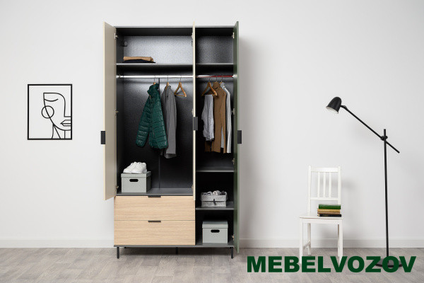 Марвэл Шкаф 16.317.03 (Темно - серый U2601) от компании Мебельвозов в Нижнем Новгороде