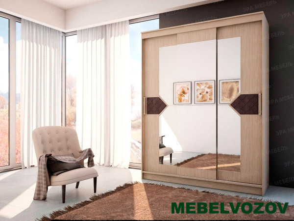 Шкаф-купе Николь 3 (ясень шимо) от компании Мебельвозов в Нижнем Новгороде