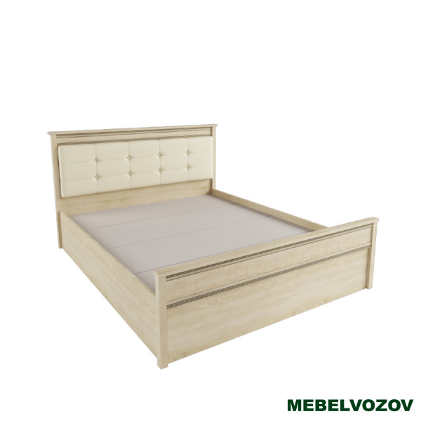 Кровать Ливорно 1,6 ЛКР-1 с настилом из ДСП (дуб сонома) от магазина Мебельвозов в Нижнем Новгороде