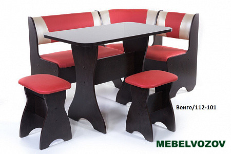 Кухонный уголок "Тюльпан" Венге/109-101 от магазина Мебельвозов в Нижнем Новгороде