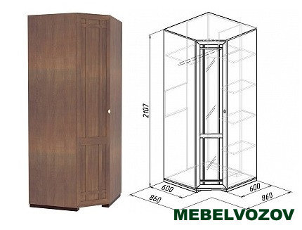 Шкаф угловой Фасад стандарт Sherlock10  от компании Мебельвозов в Нижнем Новгороде